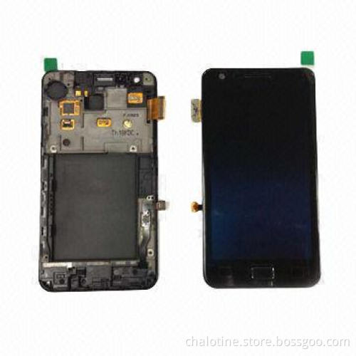 Mobile Phone for Samsung i9100 Galaxy S2 LCD and Digitizer Full Assembly with Frame